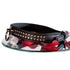 SiaLinda: Halsband echtes Elch Leder mit Strass schwarz 20mm breit - SiaLinda.com